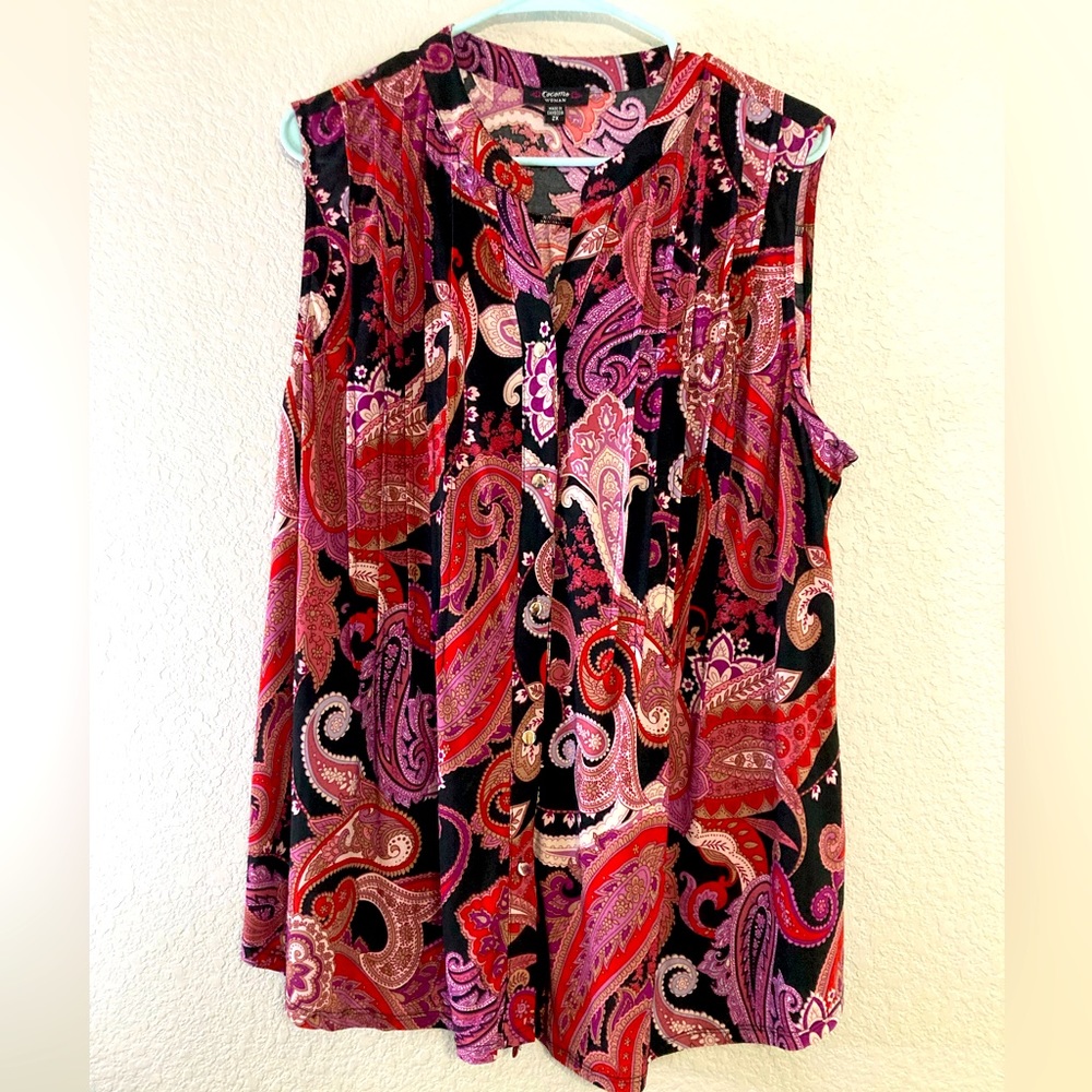 Cocomo Paisley Sleeveless Top